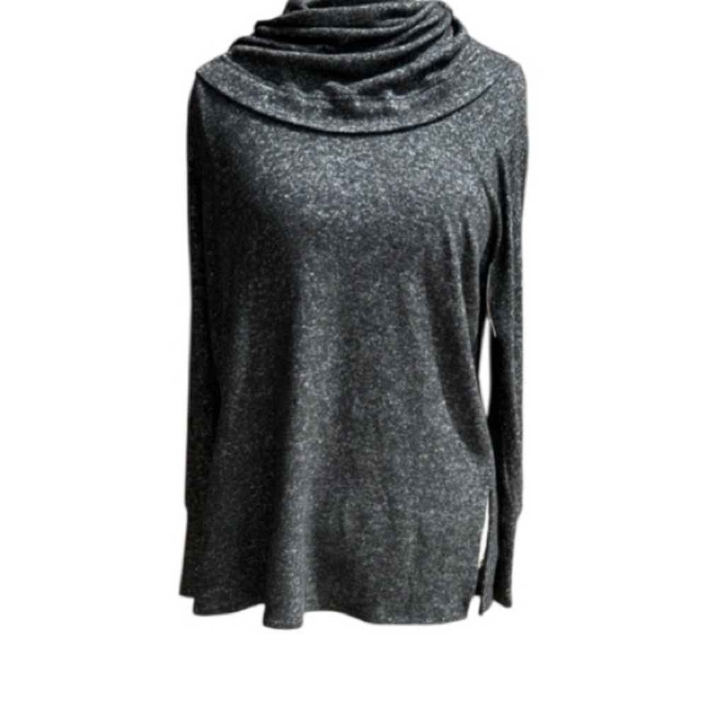 Women's Gray Cowl Neck Sweater PM1